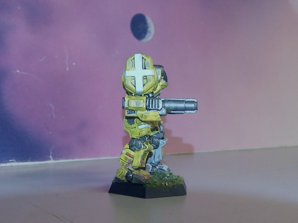 BATTLETECH TEMPLAR MECH [DAVION DAWN GUARD] (CATALYST, PLASTIC, PAINTED)