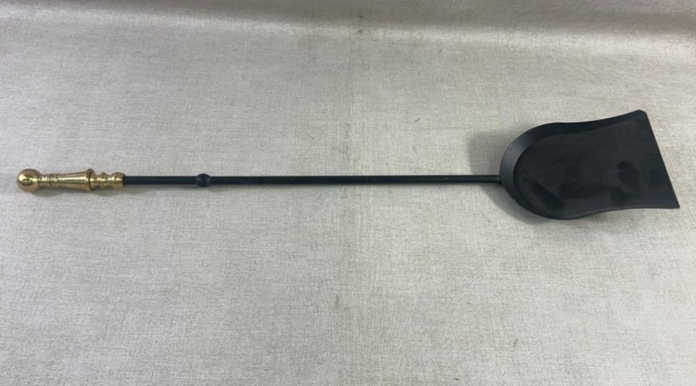 Vintage Cast Iron Fireplace Tool Set 3 Pc + Stand