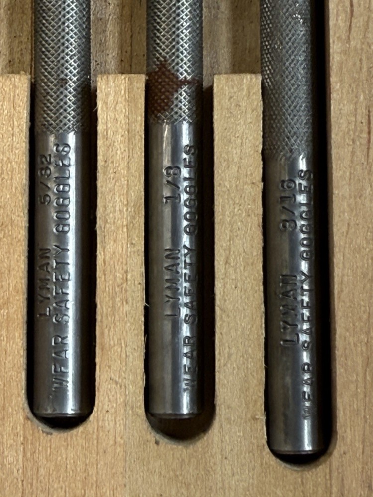 Vintage Lyman Hammer & Punch Set Gunsmith Reloading Tools / INCOMPLETE