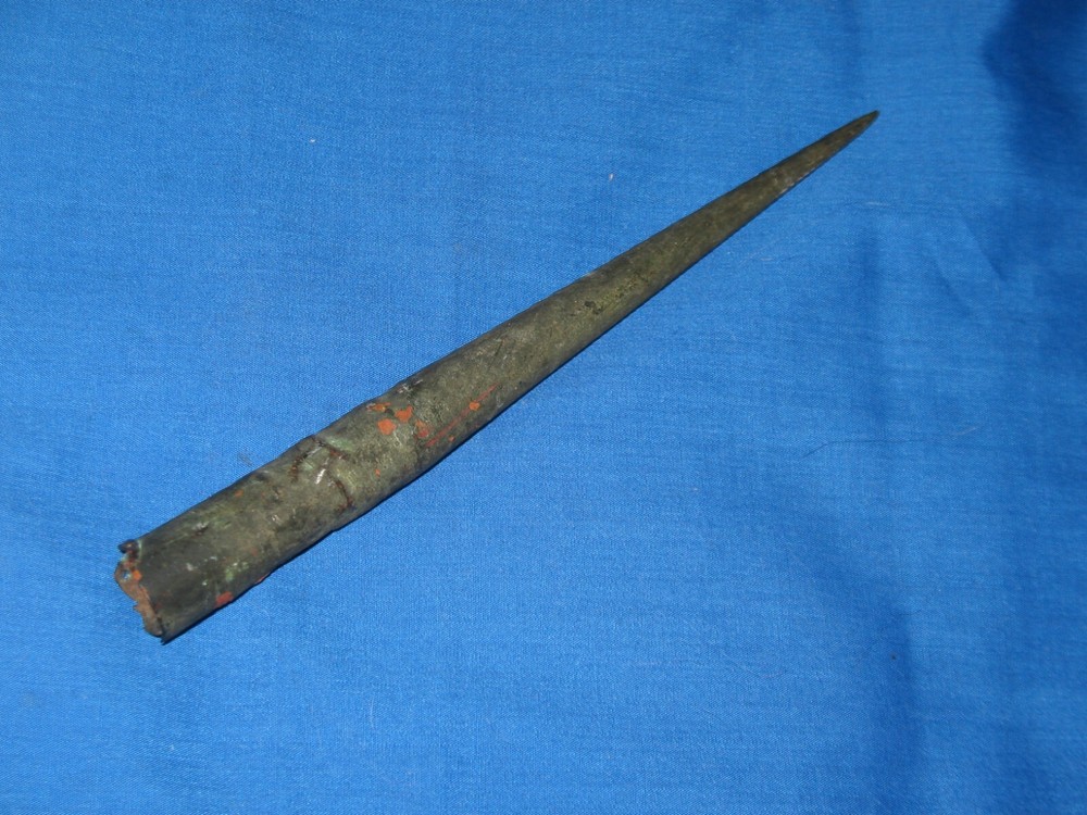 Antique Architectual Building Clown Head Spire Solid Copper 7.5" Bronzeville