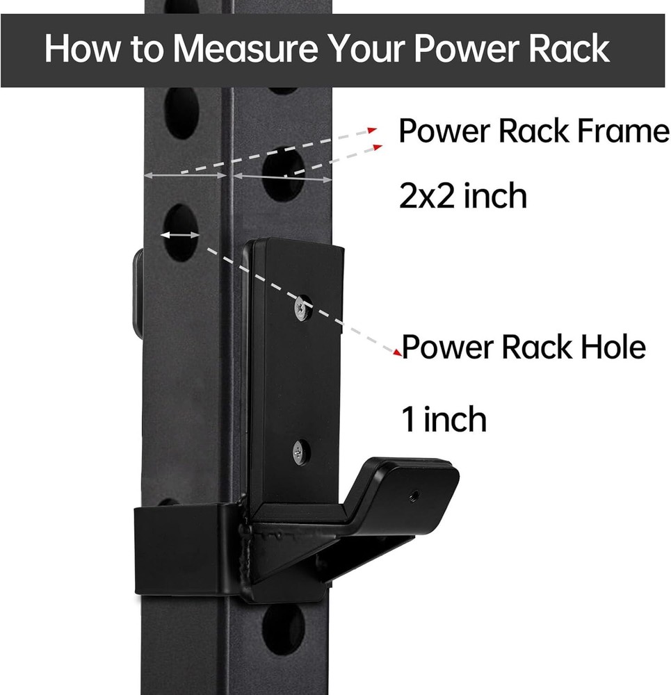 Double Bracket J-Hooks for 2" x 2" Power Rack – Ultimate Stability & Safety-