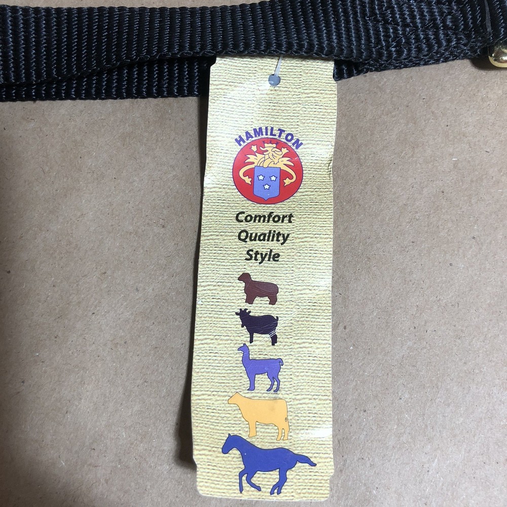3/4” X7 NYL Hand Loop Goat Lead Black