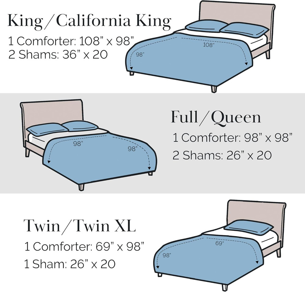 Oversized Full/Queen Size Comforter Bedding Set, Boho Paisley Bedding, Full Size