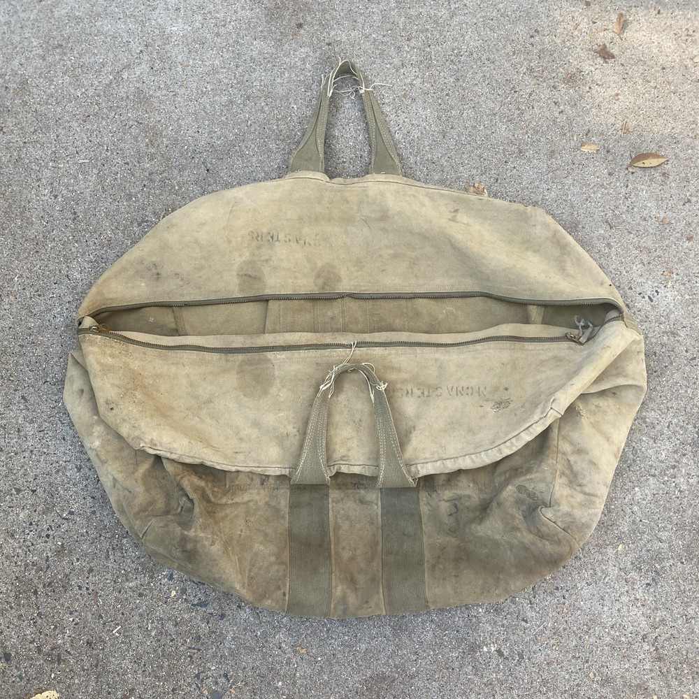 Vintage WW2 Aviator's Kit Bag DIstressed Stencil USAAF