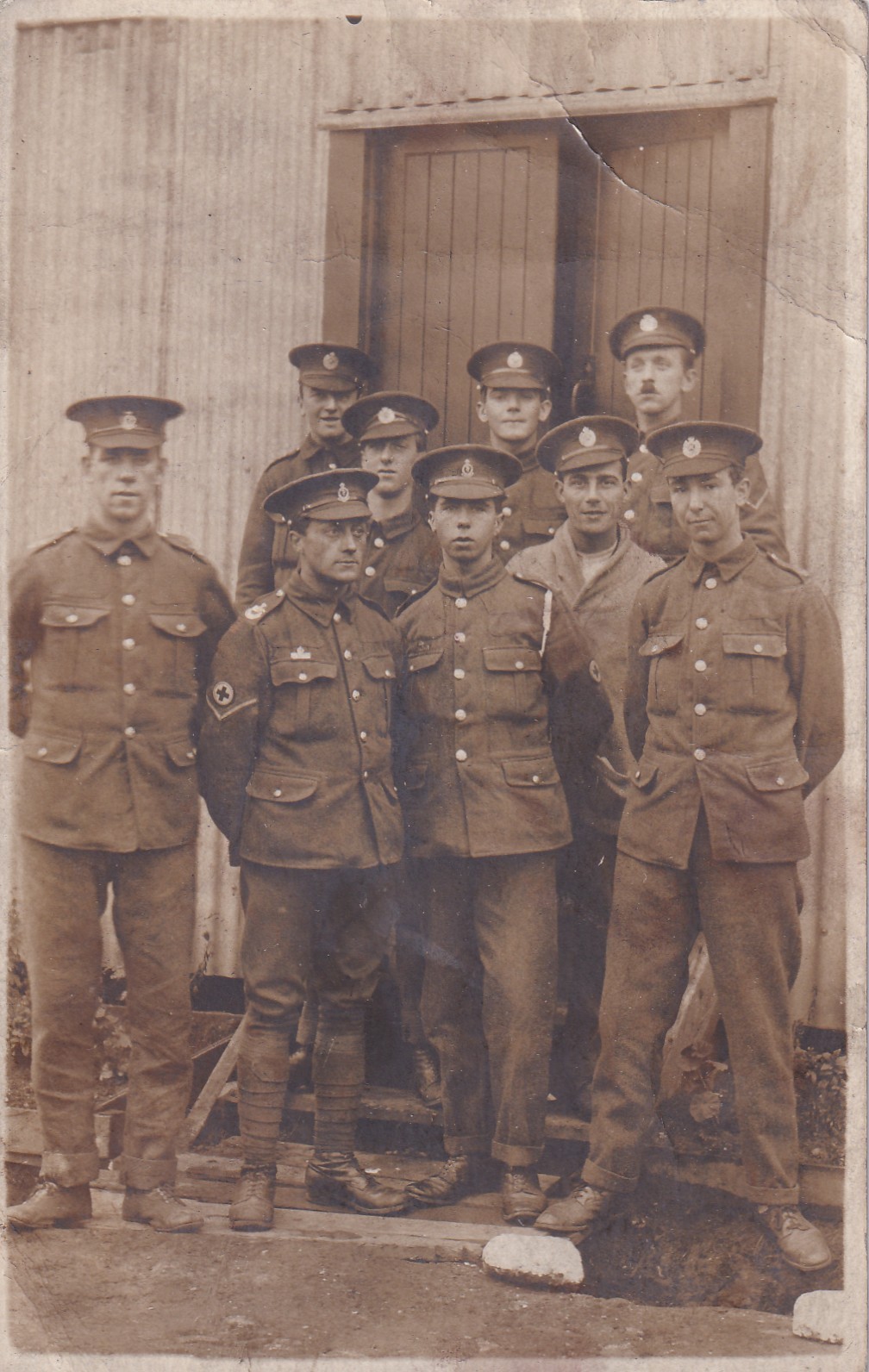 WWI RPPC Real Photo Postcard BRITISH ROYAL IRISH DRAGOON GUARDS & ENGINEERS 266