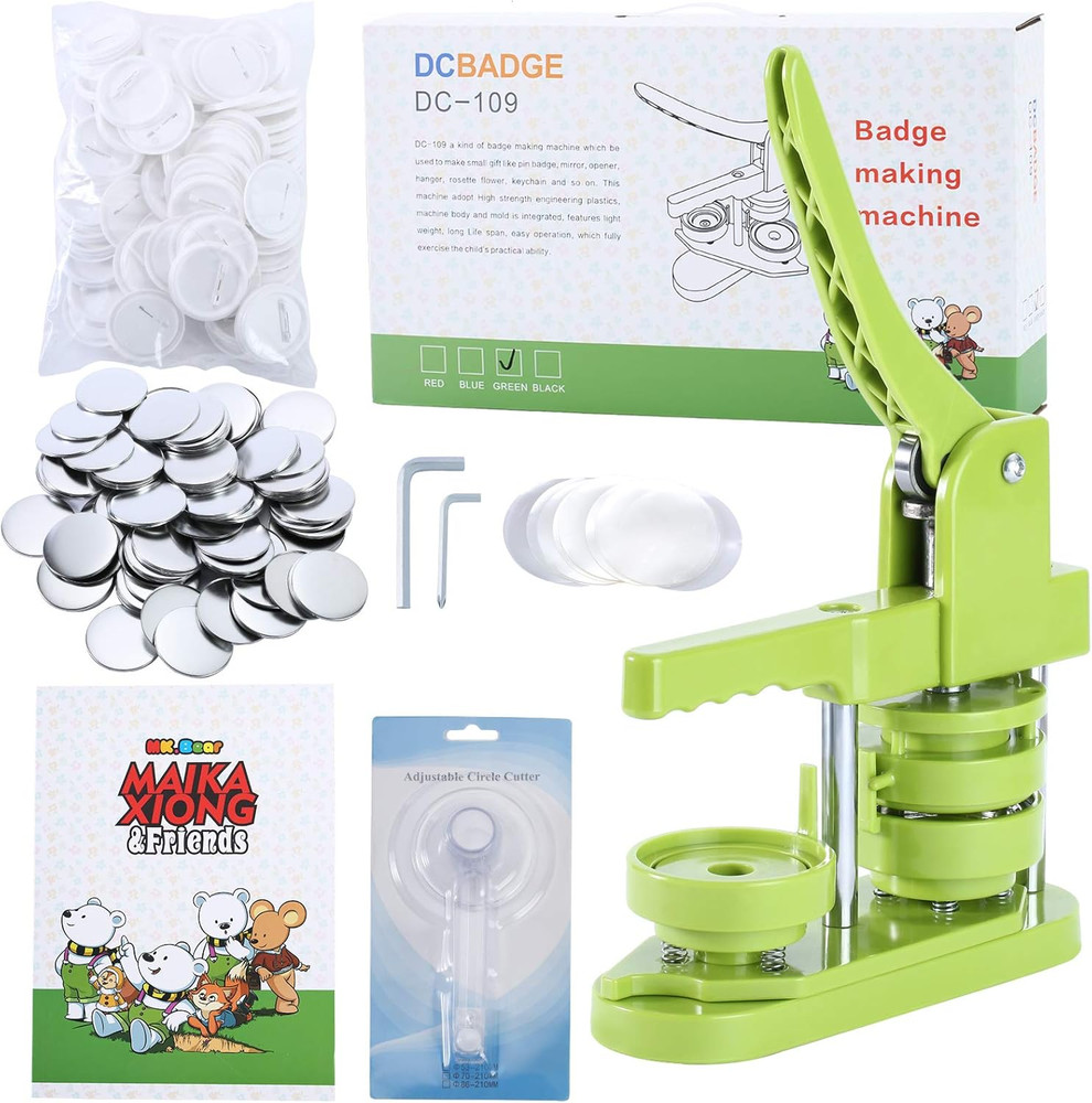 Button Maker Machine 58Mm (2.25 In) Installation-Free, DIY Button Pin Maker Mach