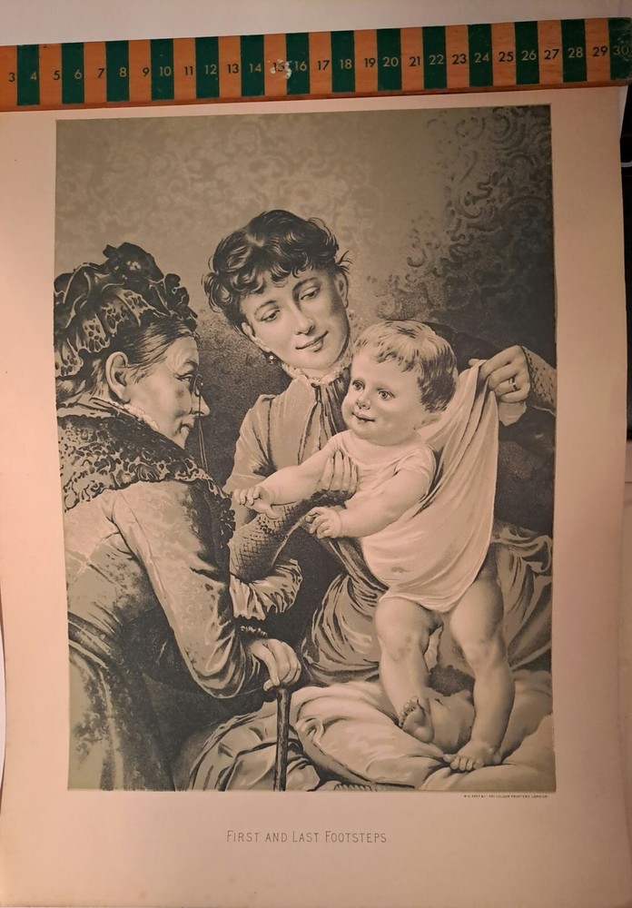 Victorian W H Keep Print 'First And Last Footsteps'