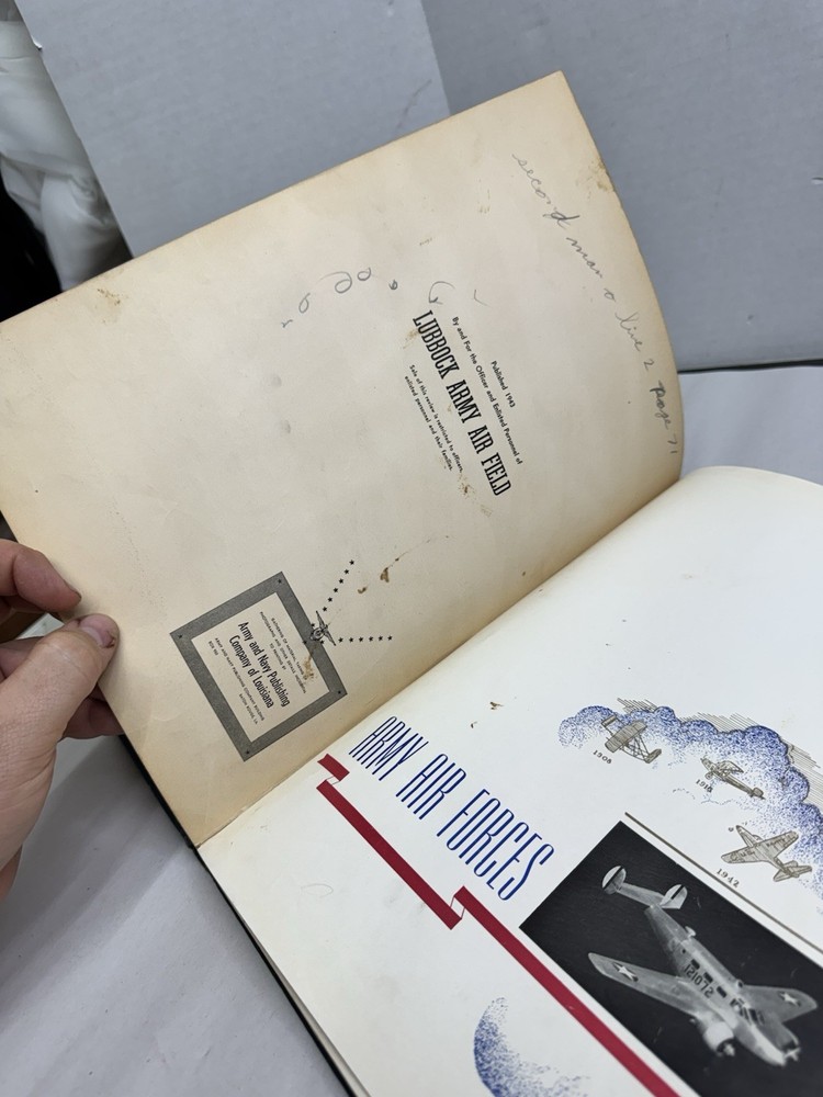 Lubbock Army airfield training command 1940s book