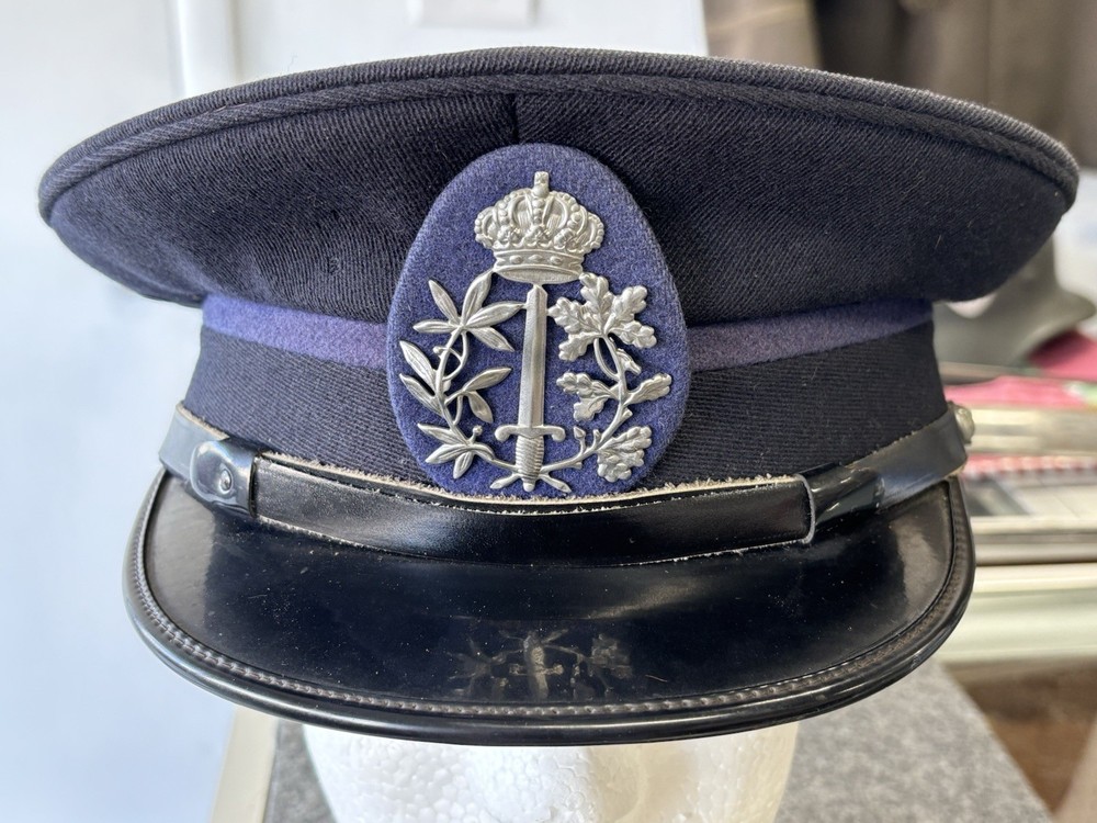 Belgian Air Force Officers Blue Wool Visor Hat