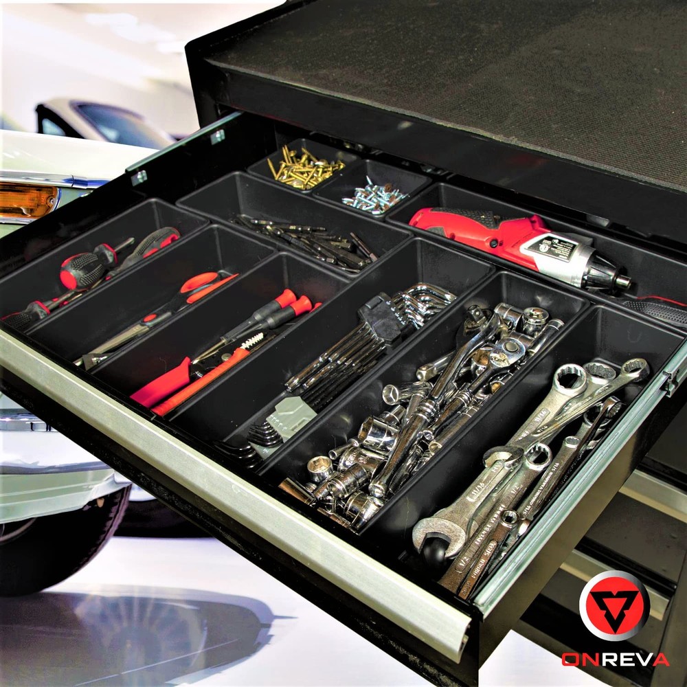 Tool Box Organizer Tray Divider Set, Extra Large Toolbox Trays, Tool Box Orga...