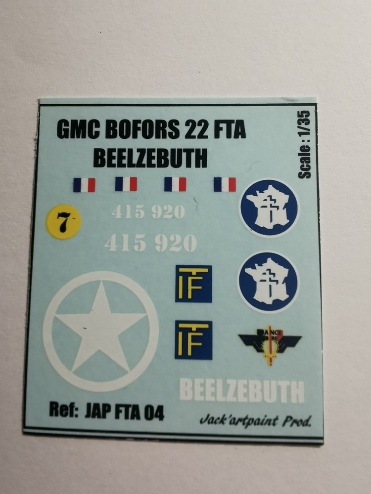 GMC 2DB 1/35 Decals