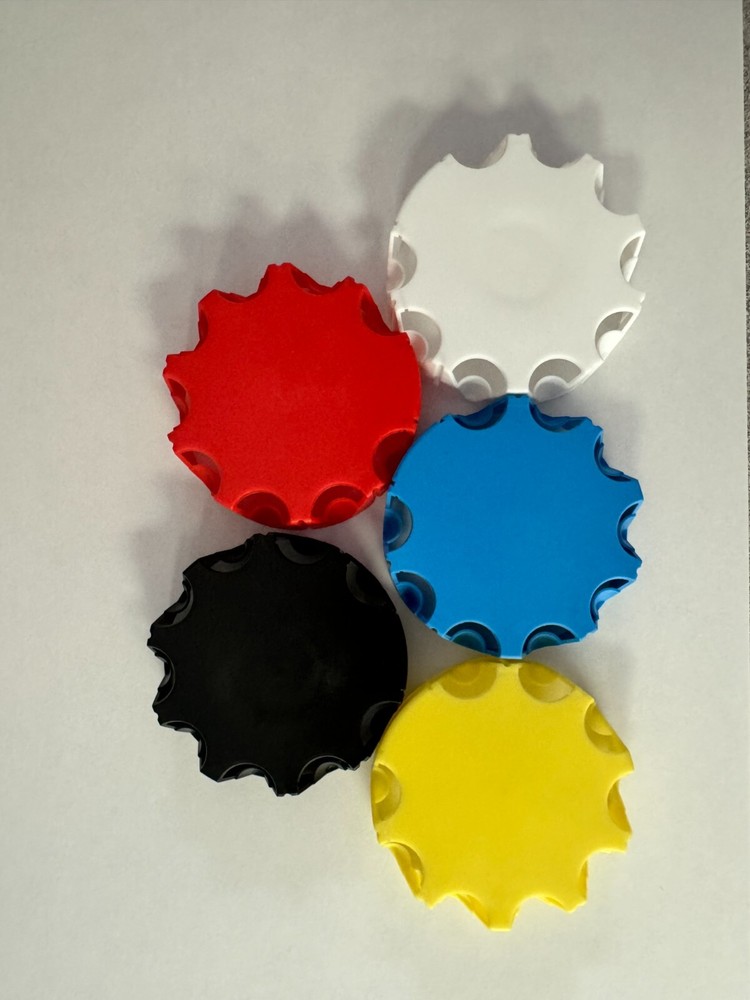 4 TAMPER EVIDENT KEG CAPS - SAME COLOR