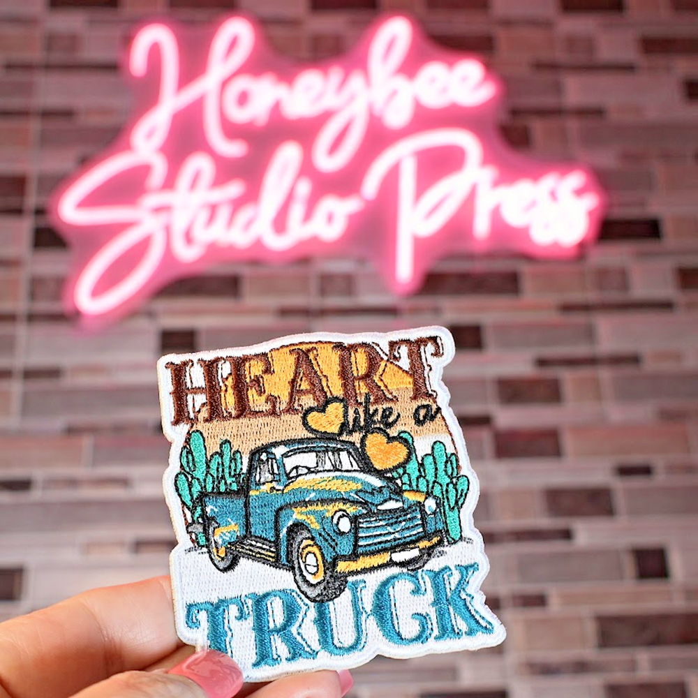 Heart Like A Truck - Embroidered Patch