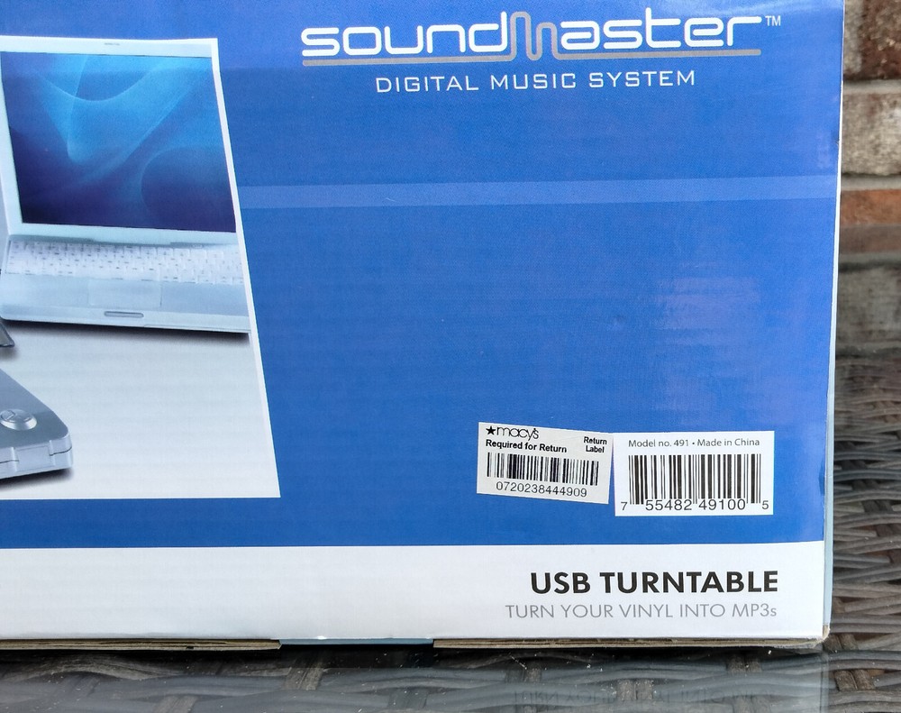 Excalibur Soundmaster USB Turntable NIB