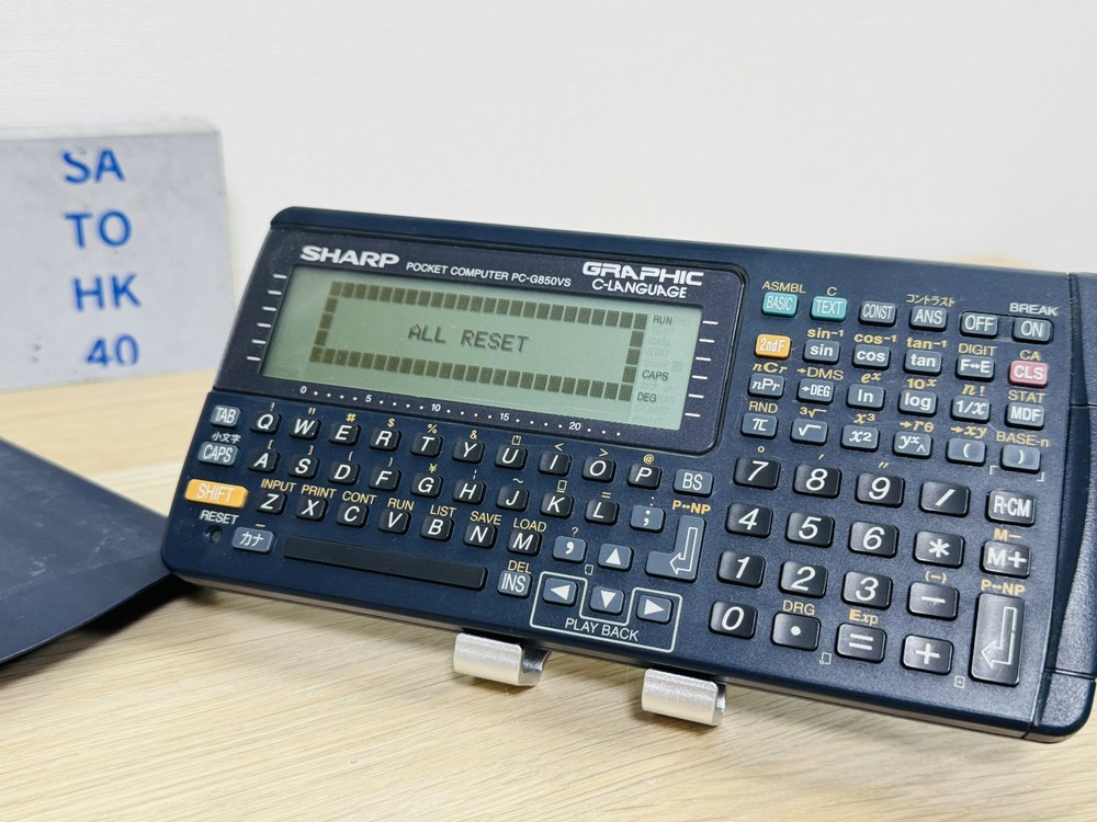 SHARP PC-G850VS Pocket Computer BASIC Tested Working See Description