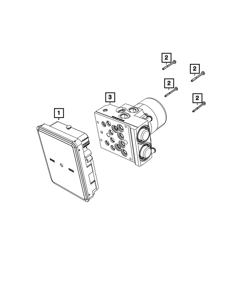 Genuine Mopar Anti-Lock Brake System Module 68623338AA