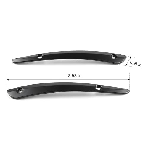 Side Road Glide Windshield Trim, Split Front Windscreen Side Molding Black