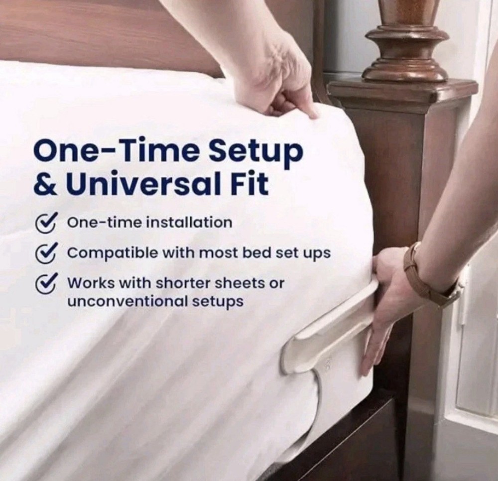 Lock Sheet Holders Keep Sheets Tight Heavy Duty Bed Sheet Holder Corner - White