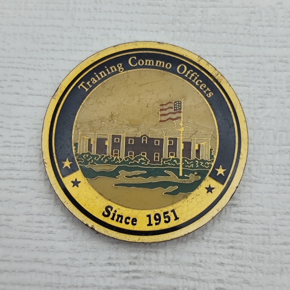 The Communications School Training Commo Officers Challenge Coin