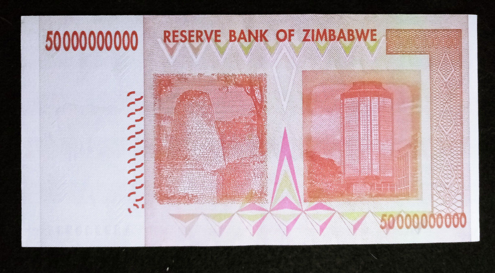 Zimbabwe 50 Billion 2008 Uncirculated Banknotes