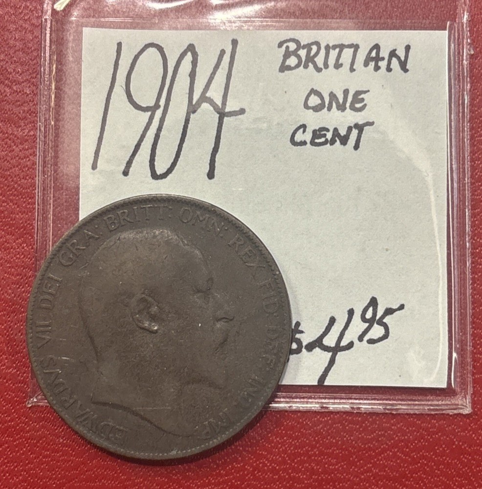 1904 British One Penny! ENN Coins