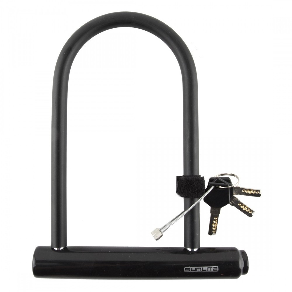 Sunlite Bulk U-Lock with Hardened Shackle & Weatherproof Coating, 4-Pack