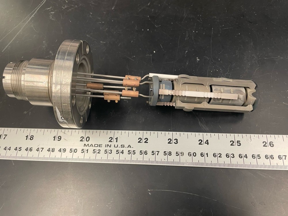 CF275 Conflat 7 conductor high voltage electrical feedthrough, e-gun cable