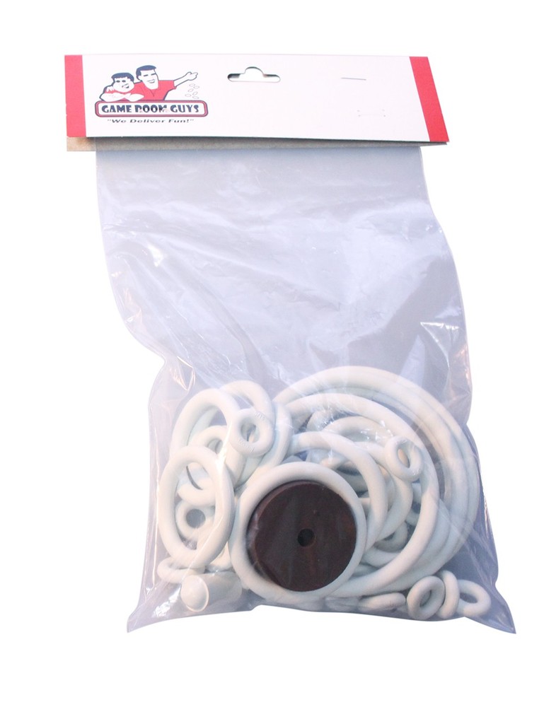 Williams 3-D Pinball Machine Replacement Repair Rubber Ring Kit White
