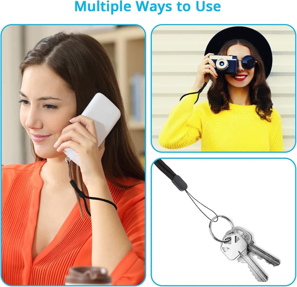 cobee Hand Wrist Strap Lanyard with Tether Patch, 6 Pcs Adjustable Nylon...