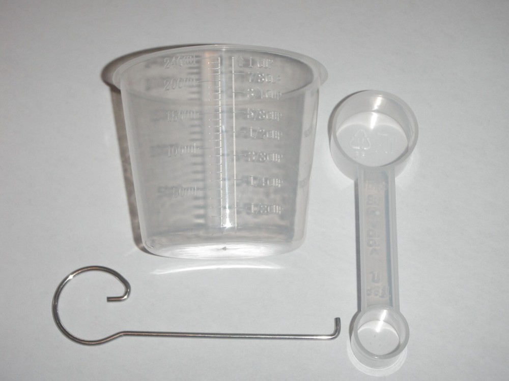Measuring Cup + Dual Spoon + Removal Tool for West Bend Bread Maker Model 47413