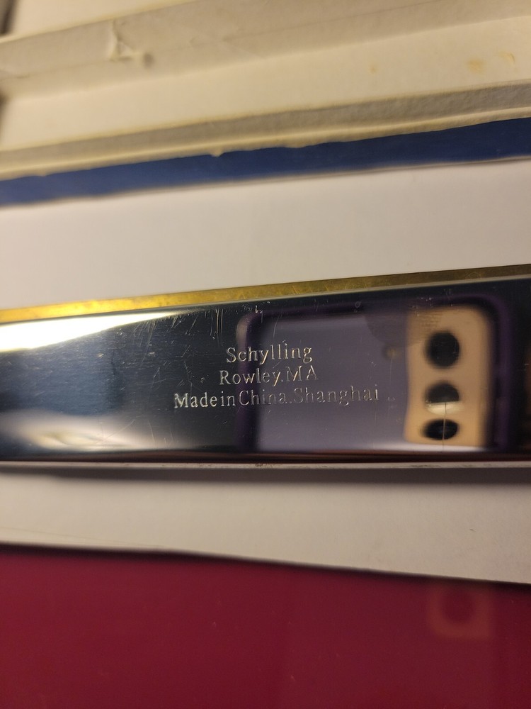 Vintage Schylling Harmonica With Case