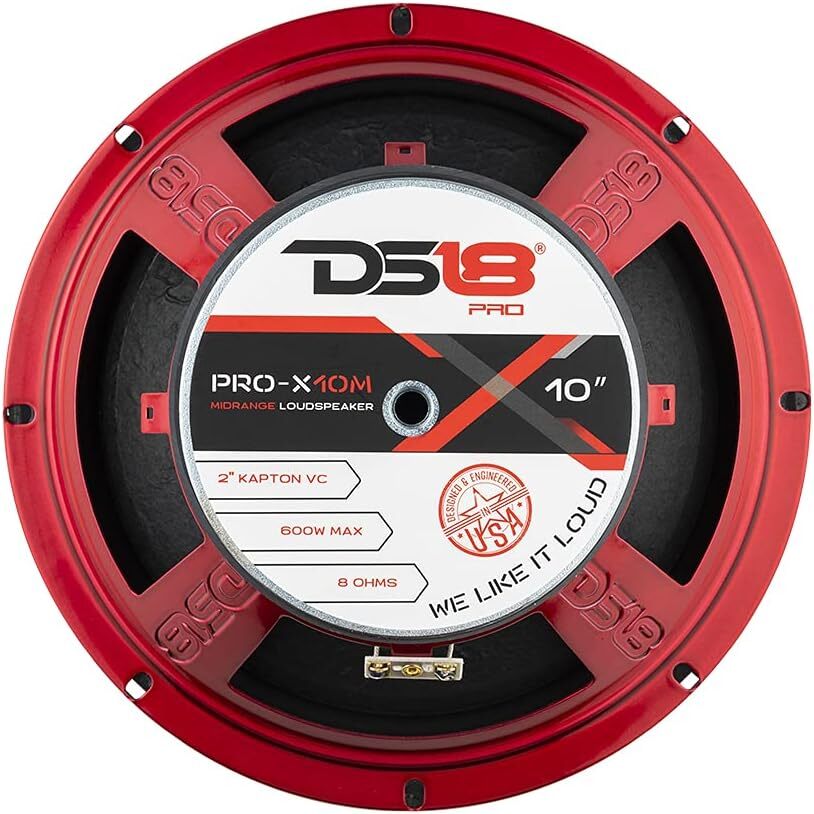 DS18 PRO-X10M 10" MIDRANGE LOUDSPEAKER 600 WATTS 8 OHM