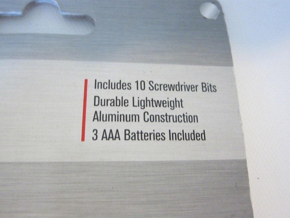 New Racheting Screwdriver Set w/ Built In Flashlight 10 Bits 