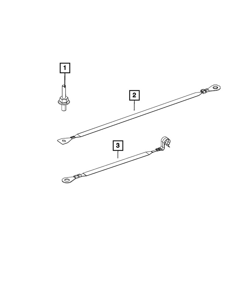 Genuine Mopar Ground Strap 68483418AC