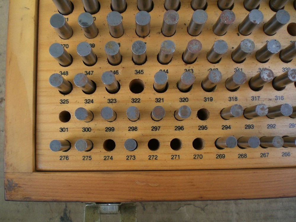 Meyer M-2 Plus Pin gage set .251 - .500 incomplete