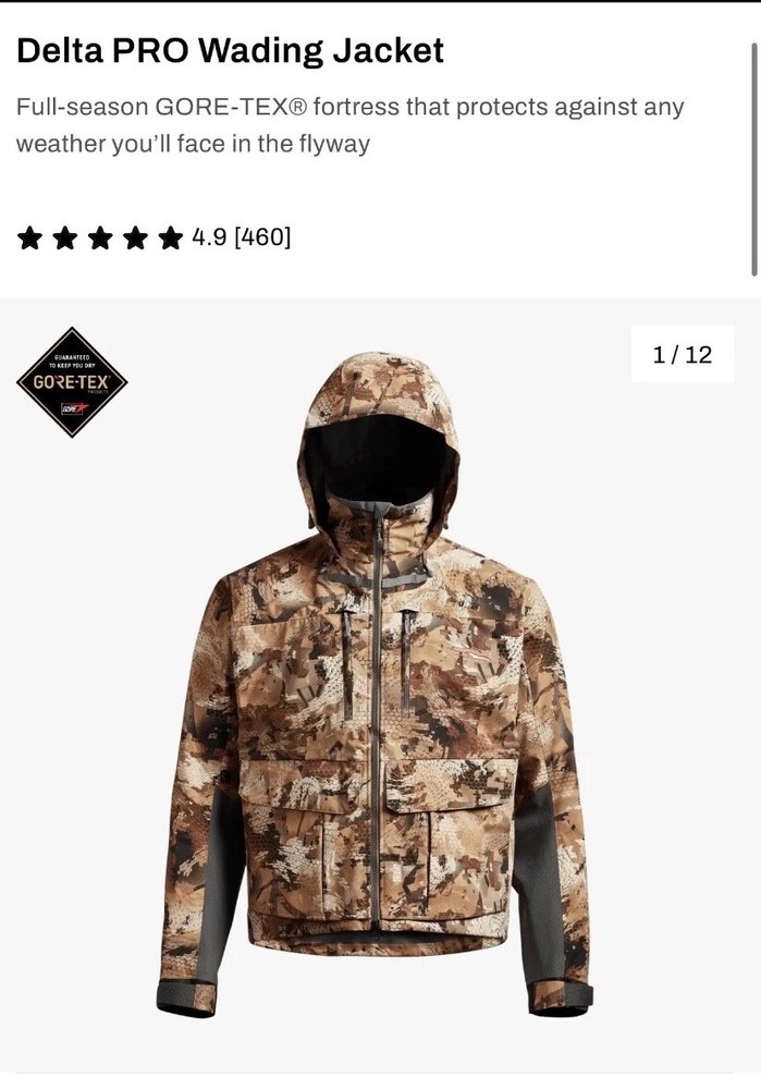 sitka delta pro wading jacket