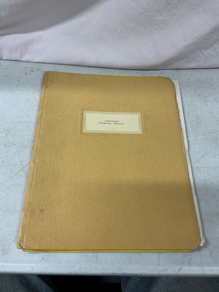 Pantool Machine Tools & Instruments Catalog Manual Balancing Machines