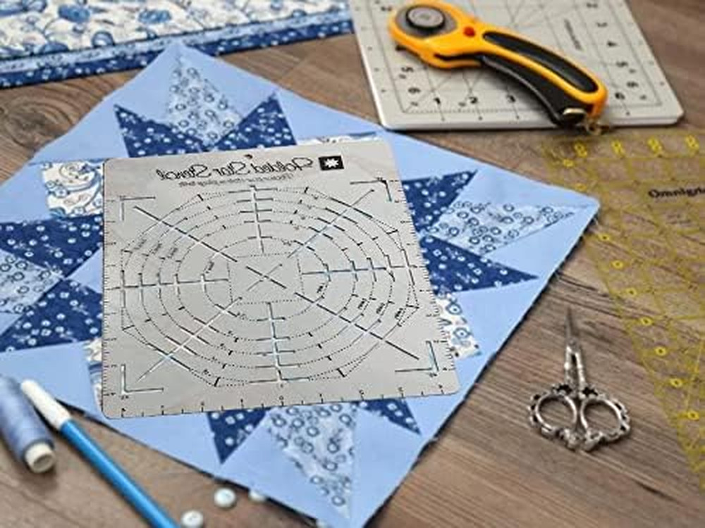 Folded Star Guide Template for Fabric, Custom-Printed 9" X 11" Interfacing Templ