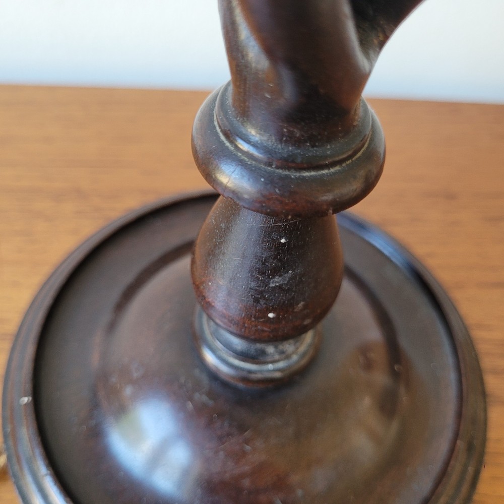 Antique Barley Twist Table Lamp Pull Switch Needs Rewire