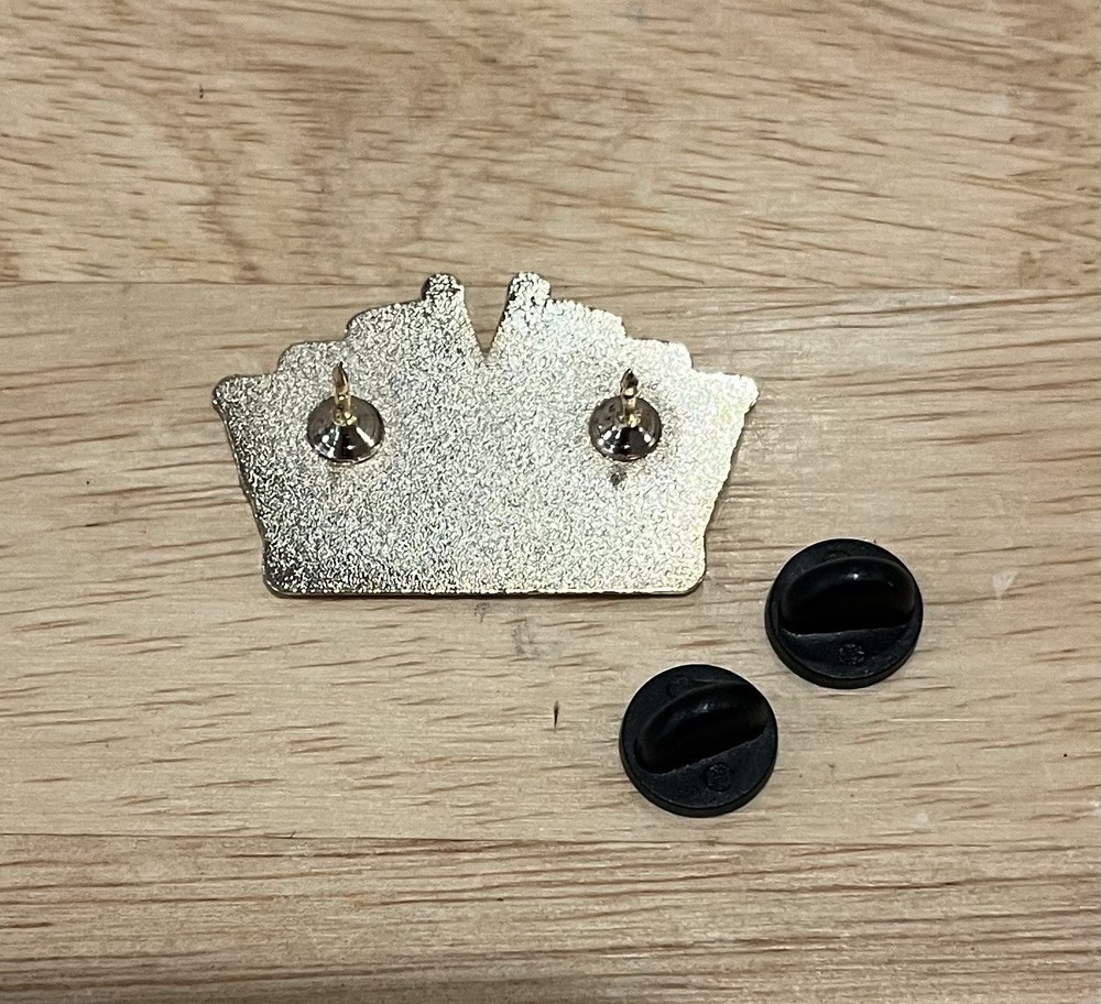 USA 250th Anniversary Commemorative Hard Enamel Lapel Pin Gold Tone Metal