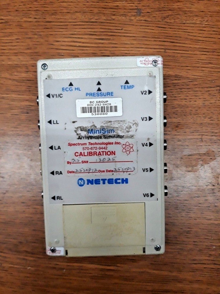 Netech MiniSim Patient ECG Arrhythmia Advanced Parameter Simulator (E3)