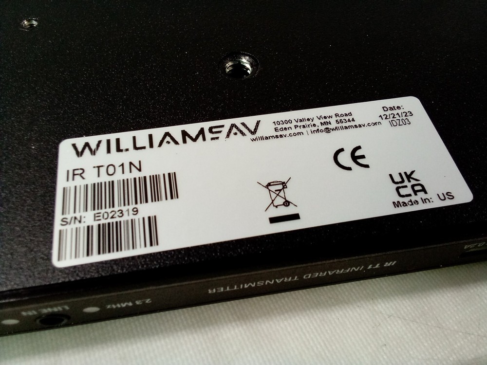 Williams AV IR T1 Infrared Transmitter