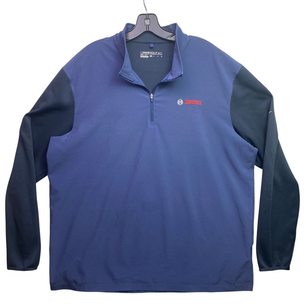 Nike Golf Jacket Mens Extra Large Quarter Zip Pull Over Napa Logo Performance