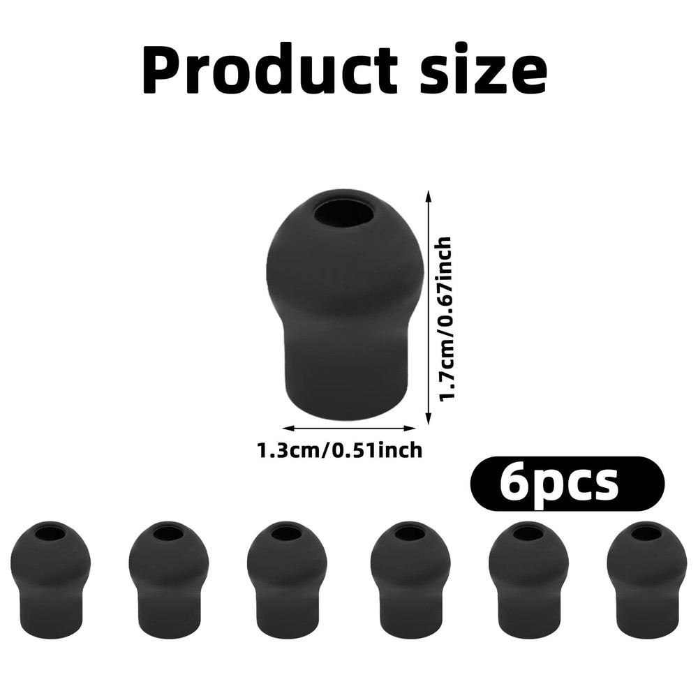 6pcs Ear Tips Replacement for EKO CORE 500 Digital Stethoscope, Silicone Stet...