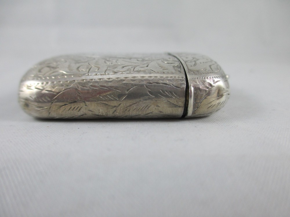 WONDERFUL VICTORIAN SOLID SILVER, VESTA CASE, HENRY WILLIAMSON, BIRMINGHAM 1897