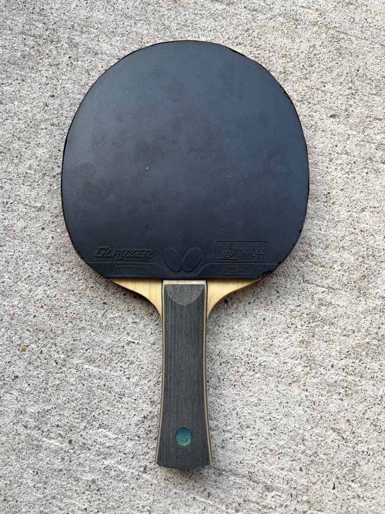 Butterfly table tennis racket front Kyo Leopard back Glaser