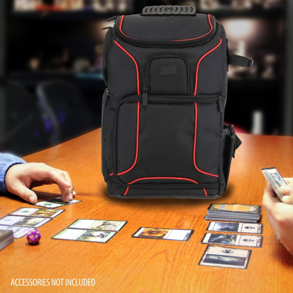 USA Gear Magic the Gathering Backpack with Customizable Interior (Red)