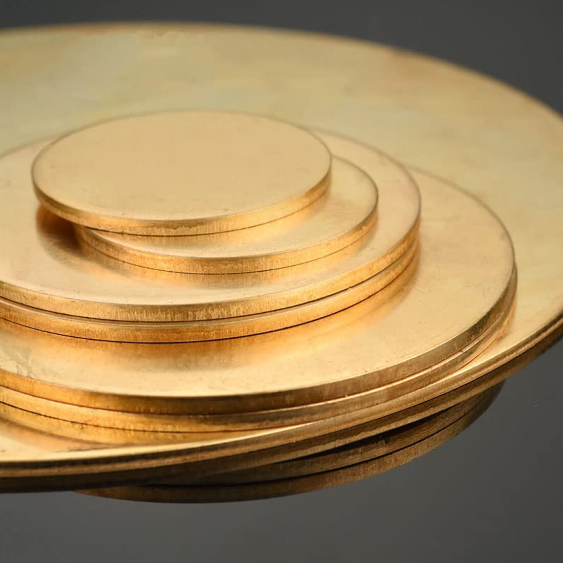H62 Solid Brass Discs Plate Round Sheets Thick 0.5/1/1.5/2/3/4/5/6mm OD 10~300mm