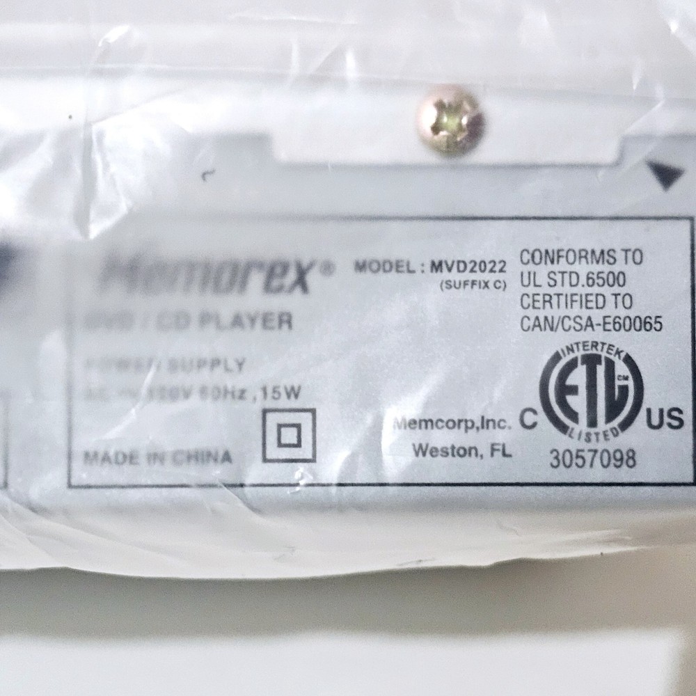 Memorex Progressive Scan DVD/CD Player MVD2022 MP3 Decoder DTS Out New