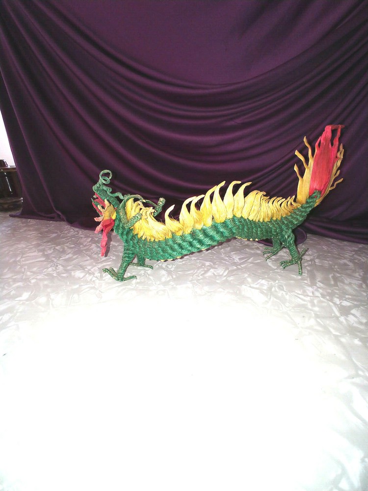 DRAGON HAND MADE FROM HEMP MULTI COLOR DRAGON